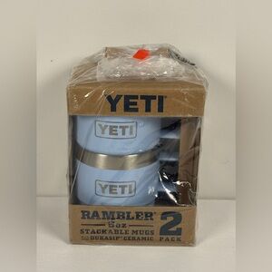YETI Rambler 6 Oz Stackable Mug with Durasip Ceramic, Big Sky Blue